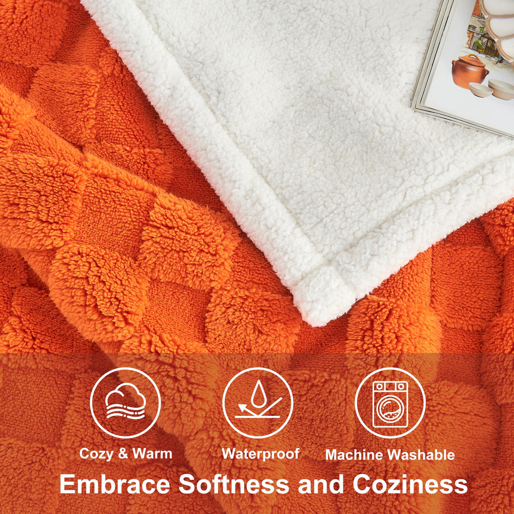 Yaning checkered waterproof blanket easy-care fabric for cozy moments.