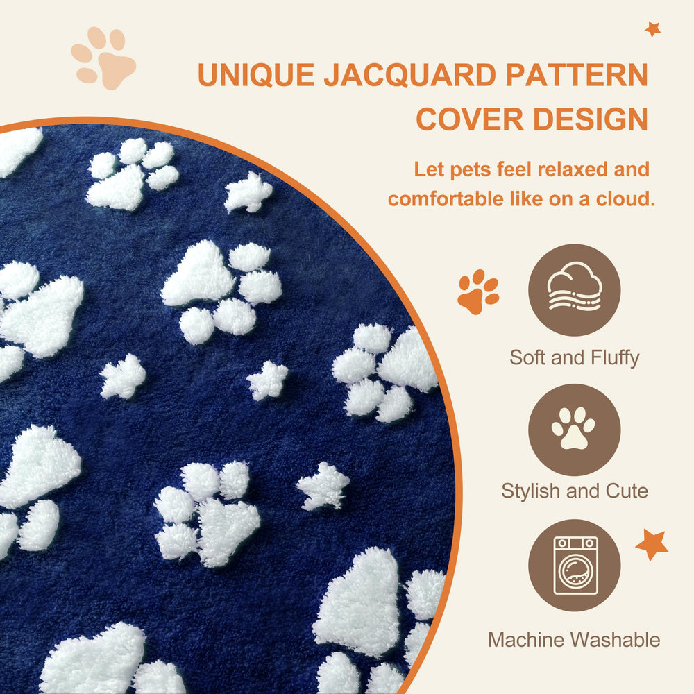 Yaning dog bed anti-slip bottom keeps it in place on slick floors.