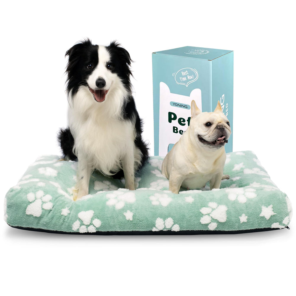 Yaning extra-large dog bed front view shows ample space for big dogs