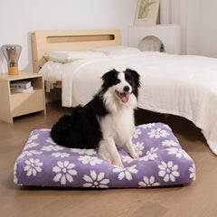 Yaning dog bed in crate with removable cover for easy care