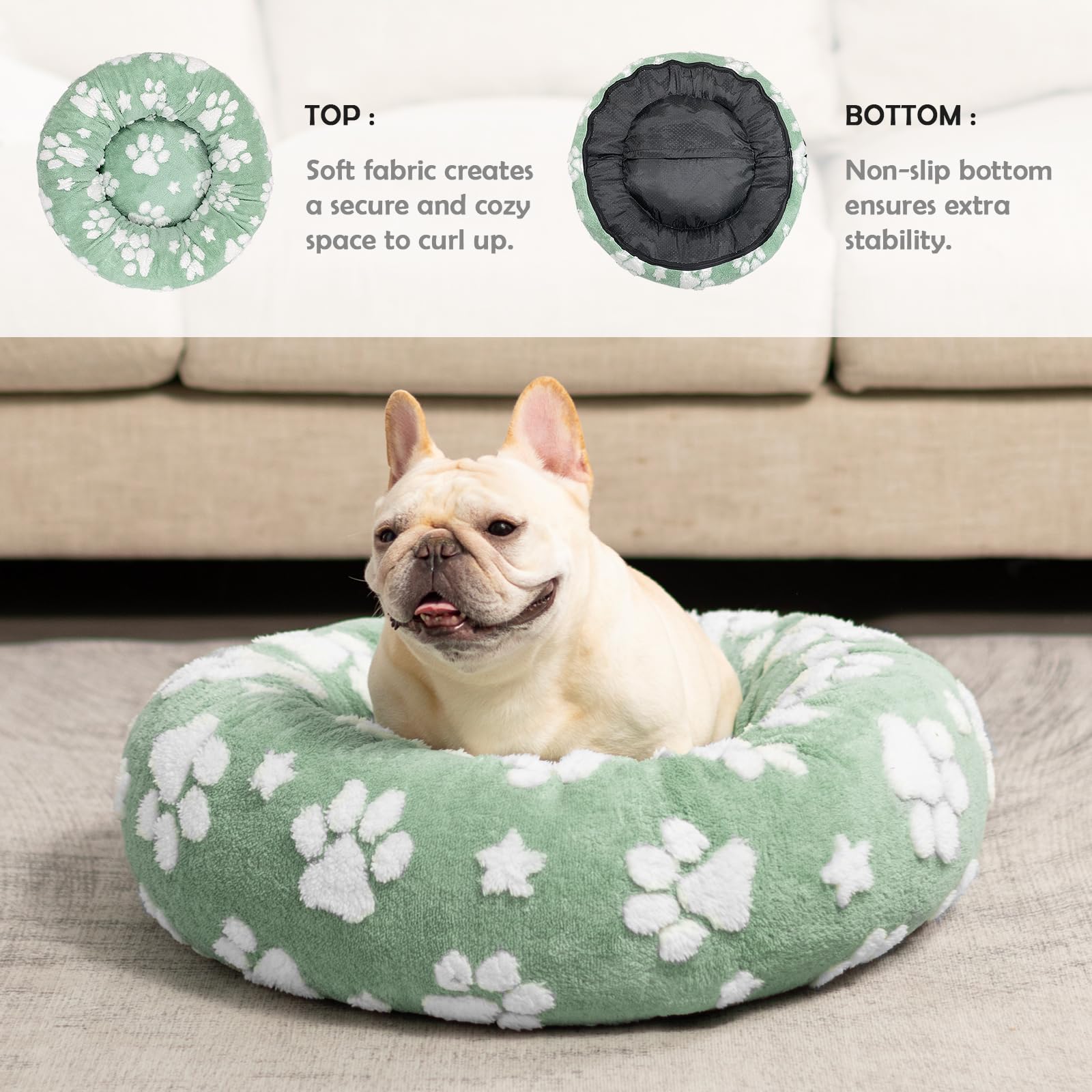 Yaning Donut Bed—360 surround design fosters secure, comforting sleep