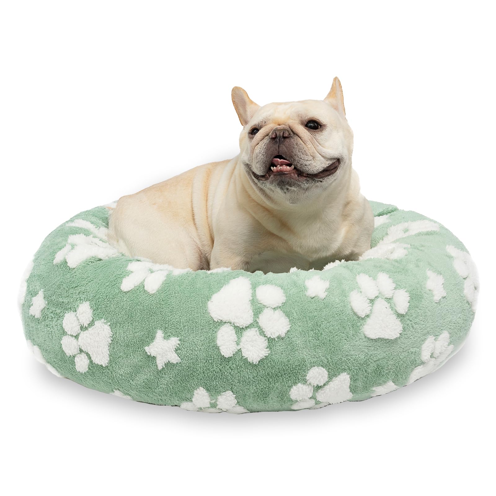Yaning Donut Bed—soft plush fabric for cozy naps