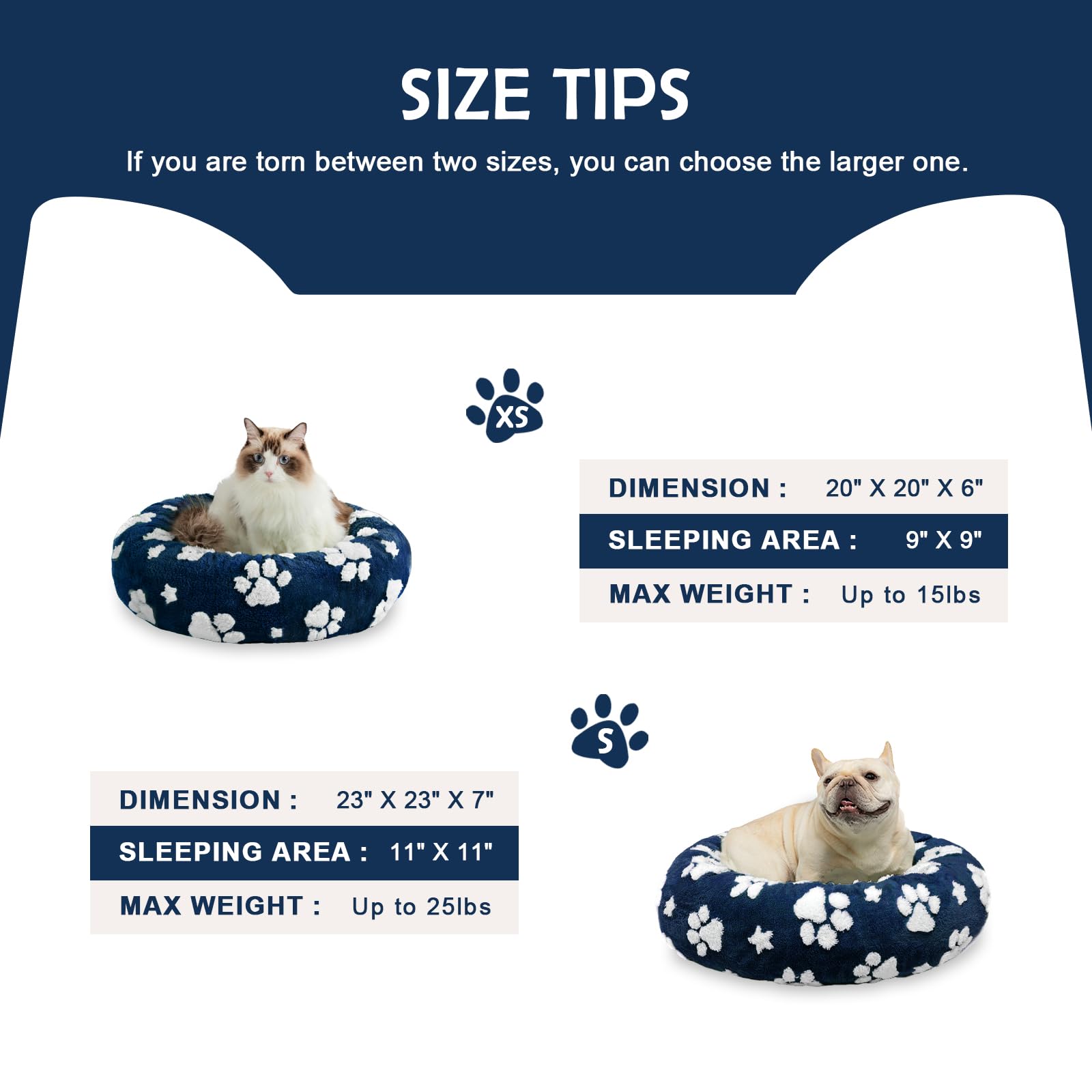 Yaning Donut Bed removable cover allows easy cleaning.
