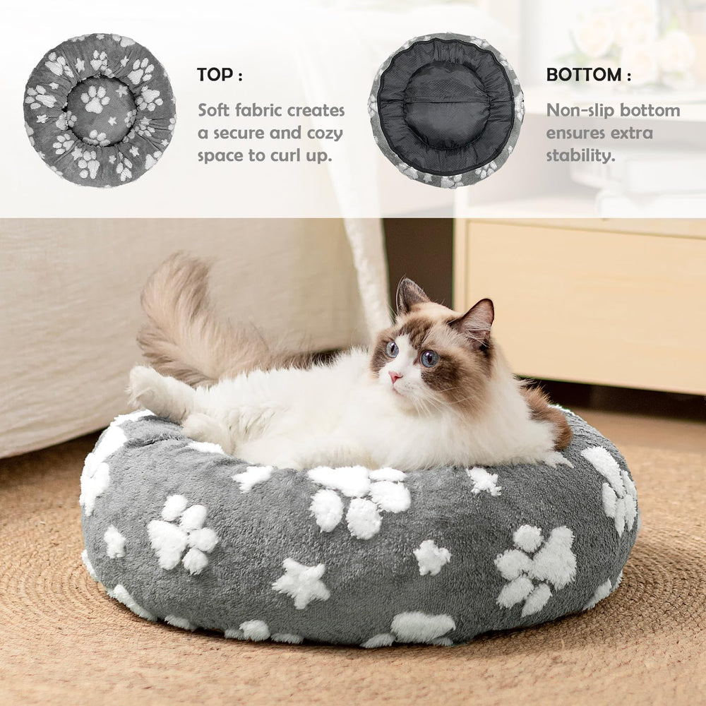 Yaning donut bed round shape demonstrates calming design ideal for relaxed sleep