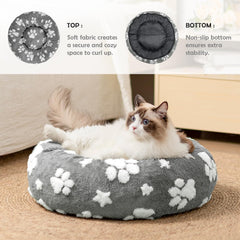 Yaning donut bed round shape demonstrates calming design ideal for relaxed sleep