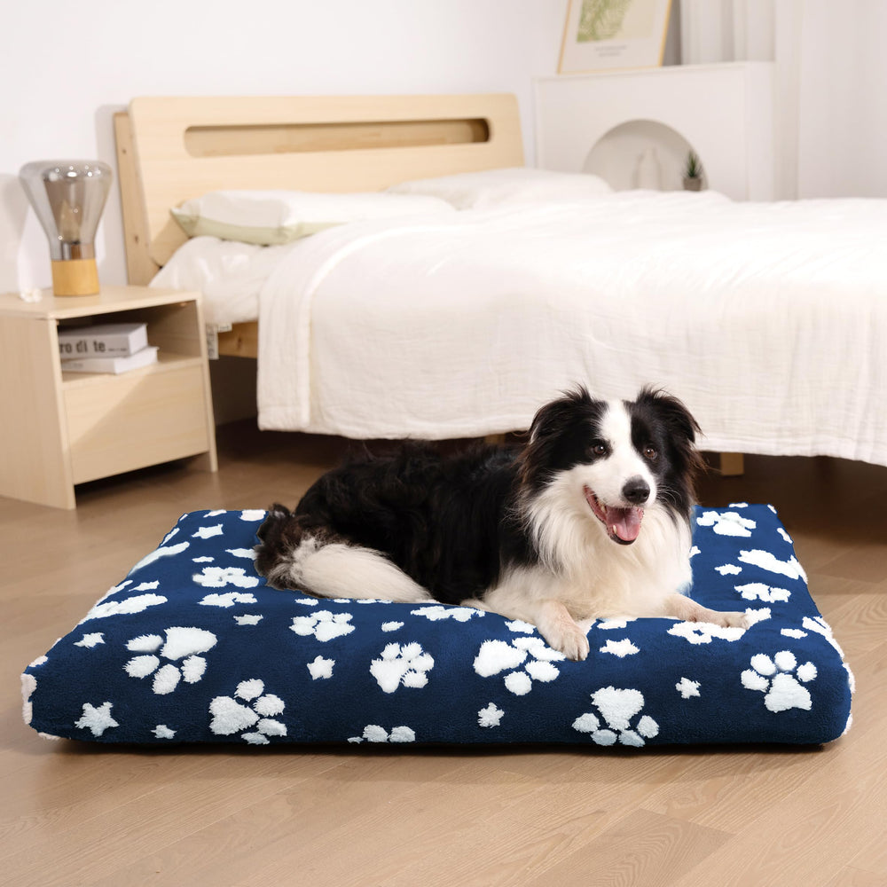 Yaning large dog bed removable cover shown for easy cleaning.