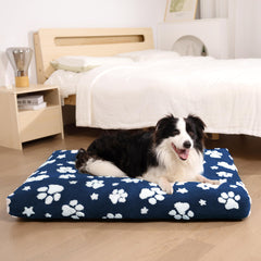 Yaning large dog bed removable cover shown for easy cleaning.