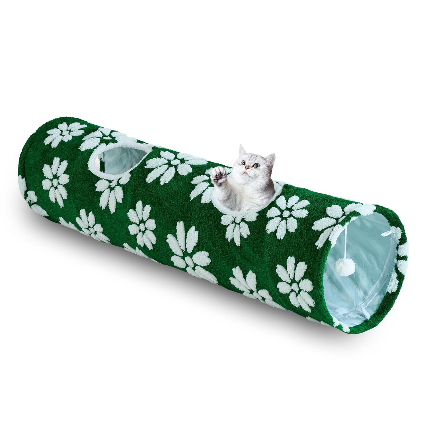 Yaning Straight Cat Tunnel 47x12 provides an engaging indoor play space for curious cats.