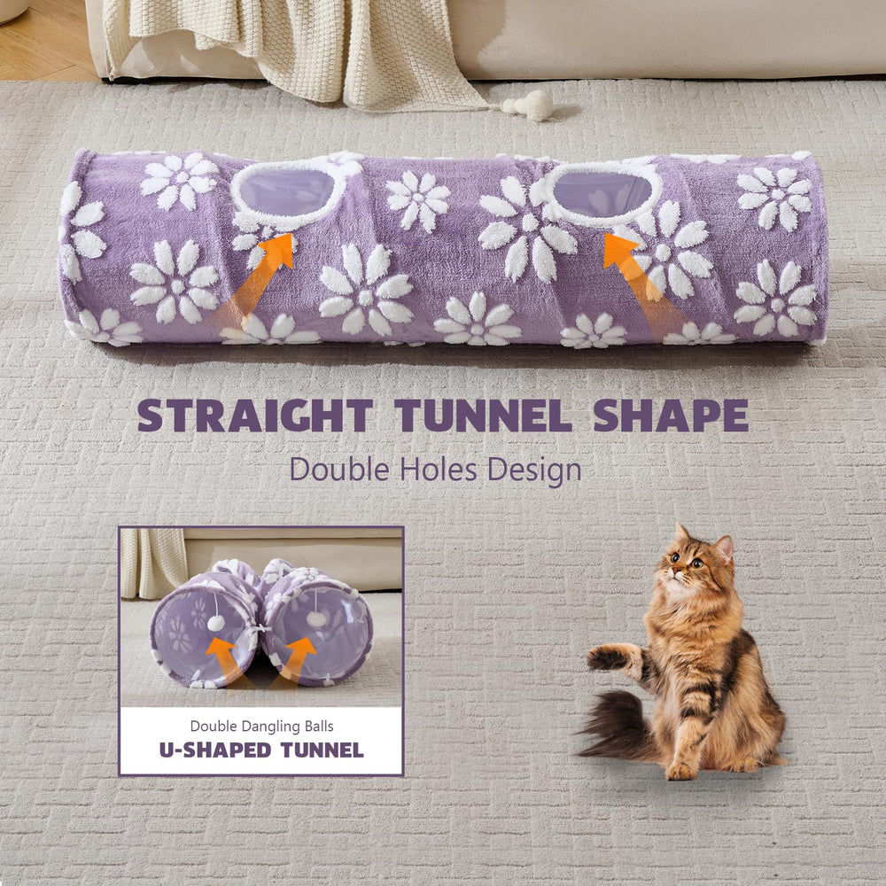 Yaning jacquard pattern purple tunnel complements decor while inviting exploration