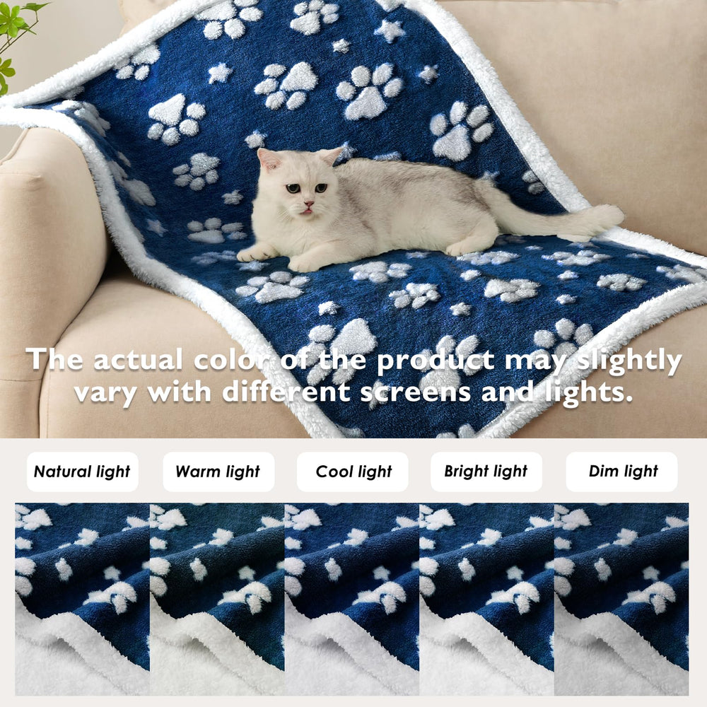 Yaning waterproof blanket navy design adds stylish pet protection at home
