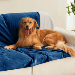 Yaning waterproof blanket on sofa offers durable leakproof protection for families.