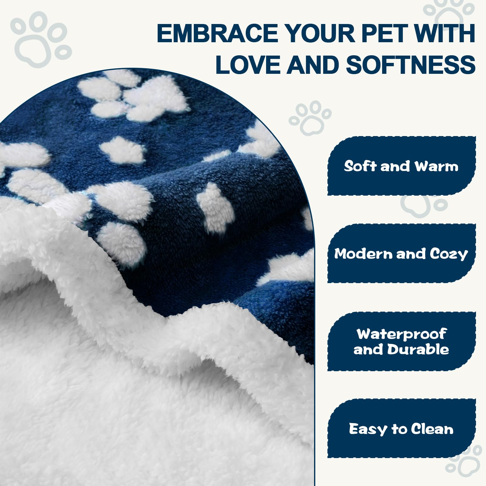 Yaning waterproof blanket on sofa shows reversible sherpa plush sides
