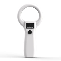 YANZEO AR180S pet microchip scanner front view shows compact handheld design for quick scans.