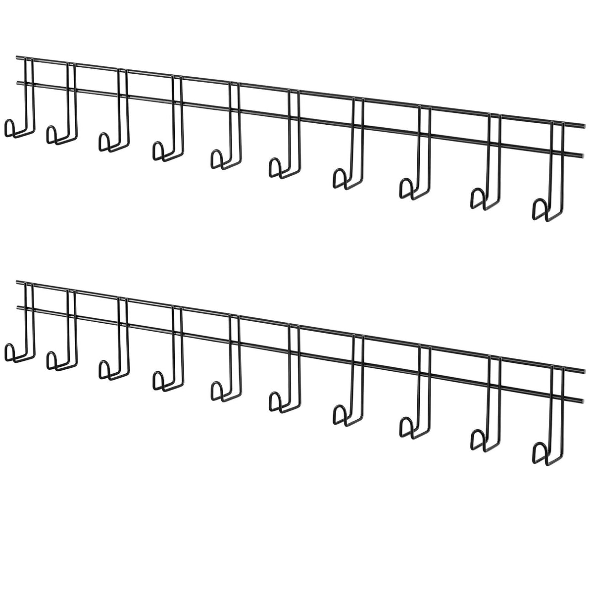 Yaocom 2Pcs 10-Hook Tack Shelves left view showing organized stall gear storage.