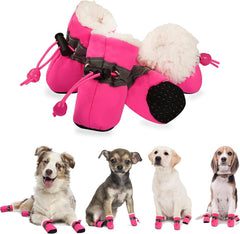 YAODHAOD zapatos para perro invierno con suela antideslizante para agarre seguro.