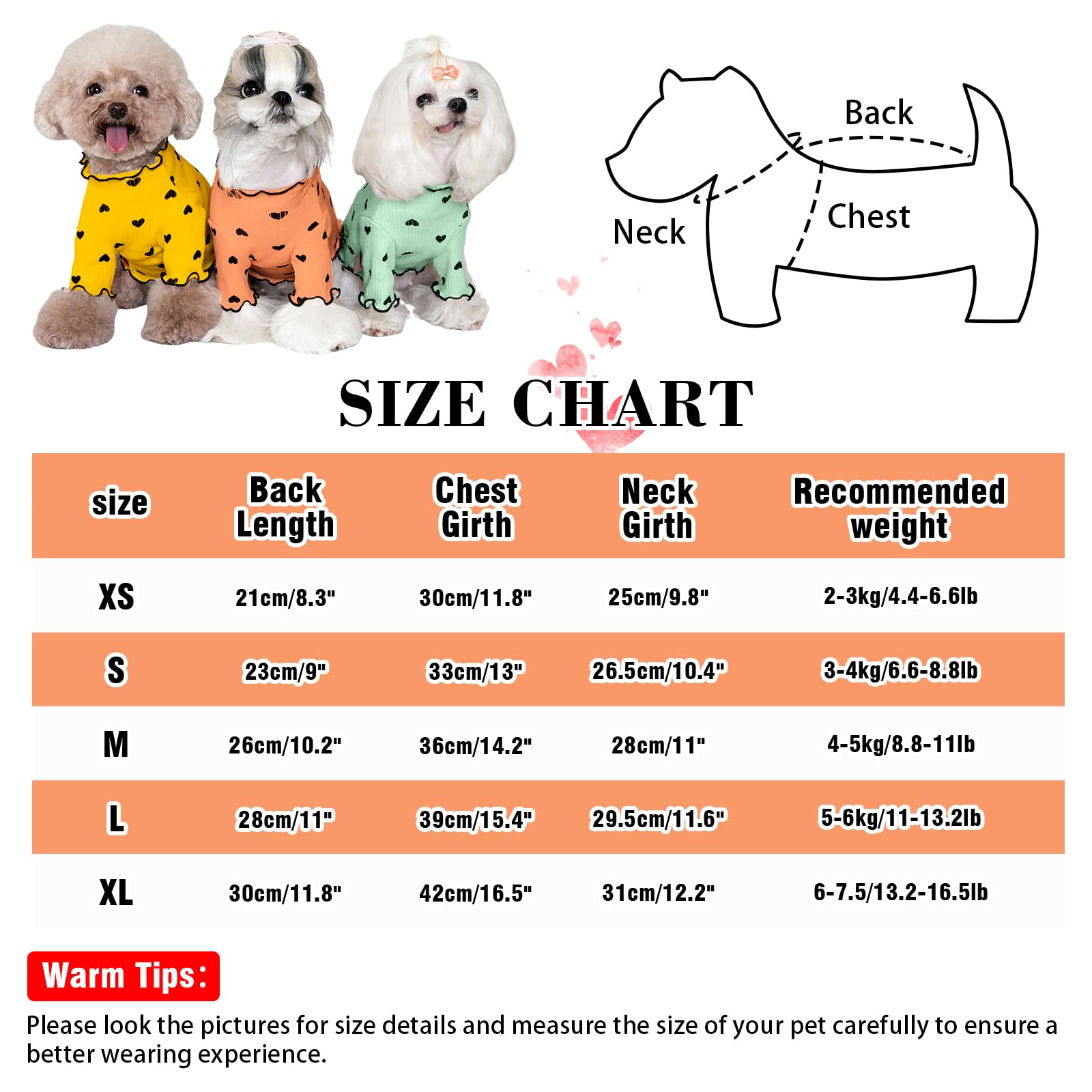 Yaopelky stretchy-ruffle-detail dog shirt ensures easy on/off and flexible movement