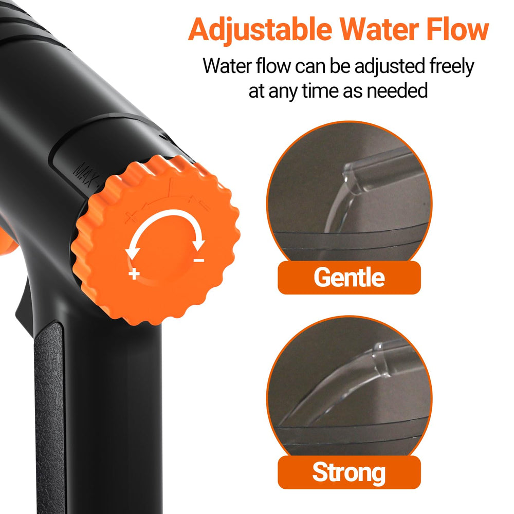 Yaubay 132GPH adjustable flow wheel lets precise cleaning control