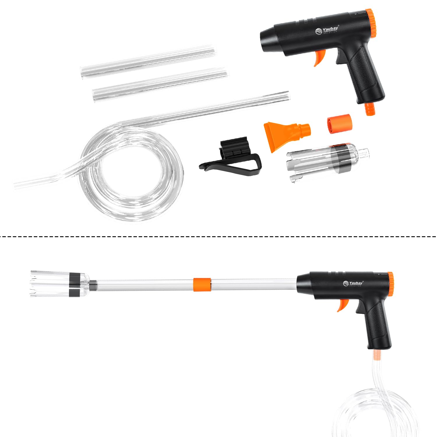 Yaubay 132GPH ergonomic handgun design reduces effort during cleaning