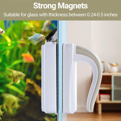 Yaubay magnet glass cleaner titanium blade for tough algae removal.