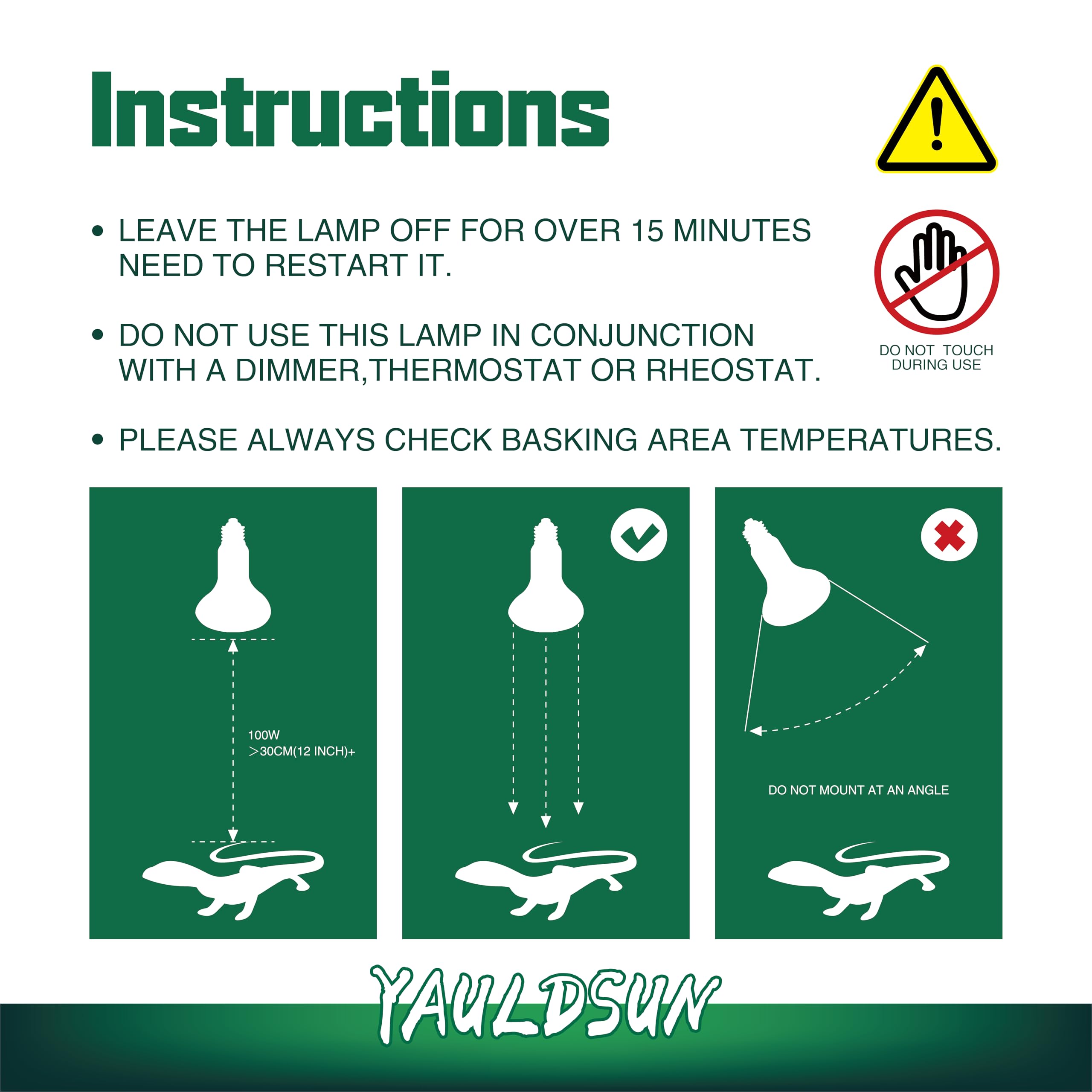 YauldSun AC110-120V specifications label for power compatibility