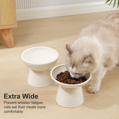 YauYik ceramic cat bowl top glaze highlights durable lead-free material.