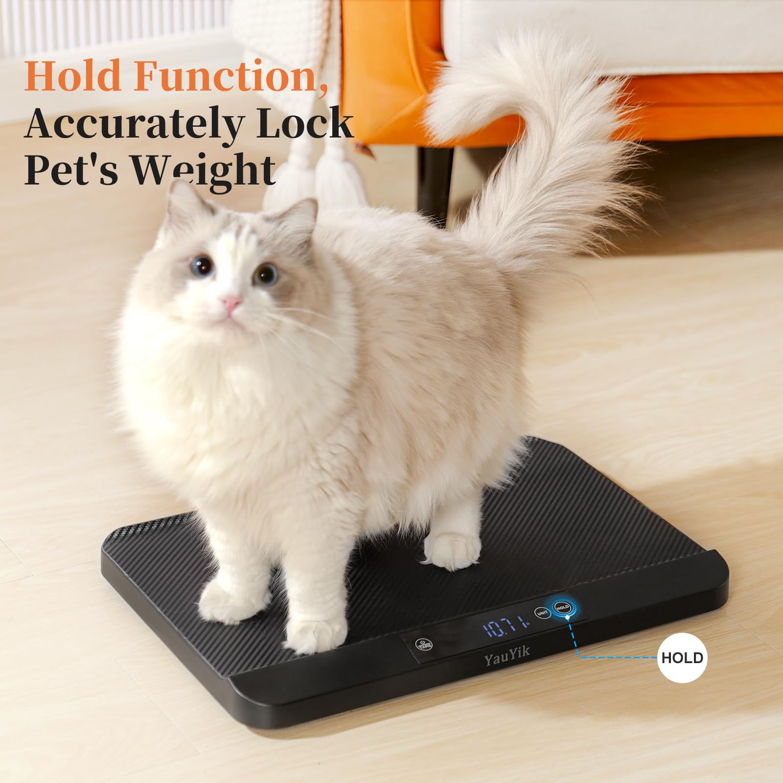 YauYik scale in use with puppy on non-slip surface