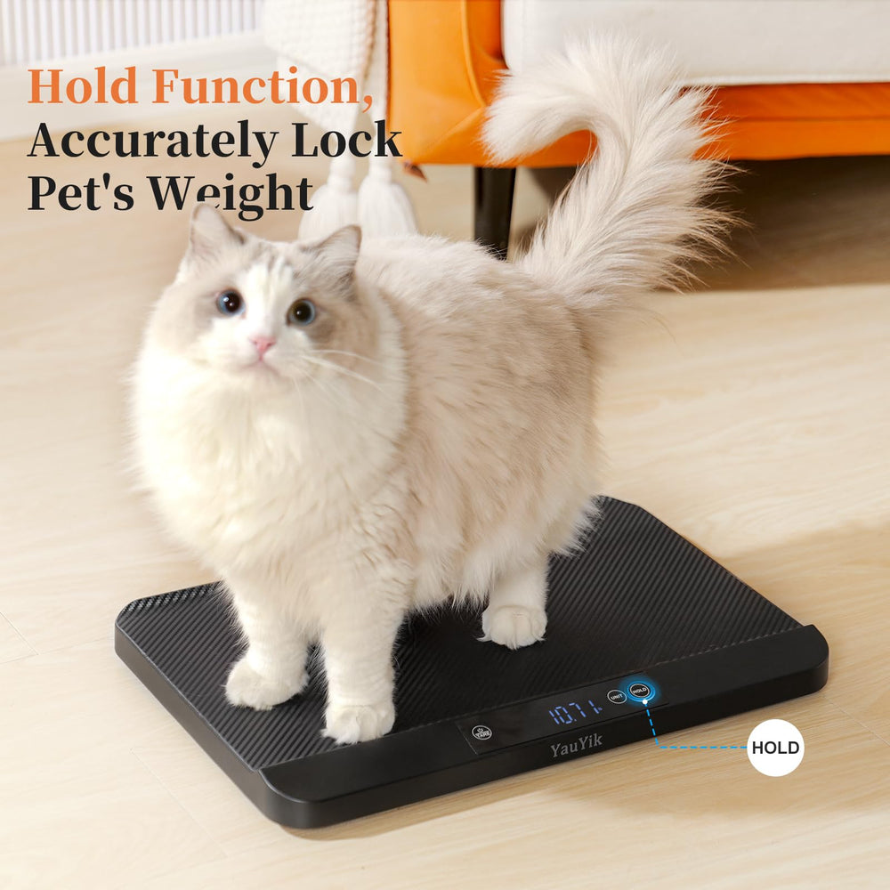 YauYik scale in use with puppy on non-slip surface