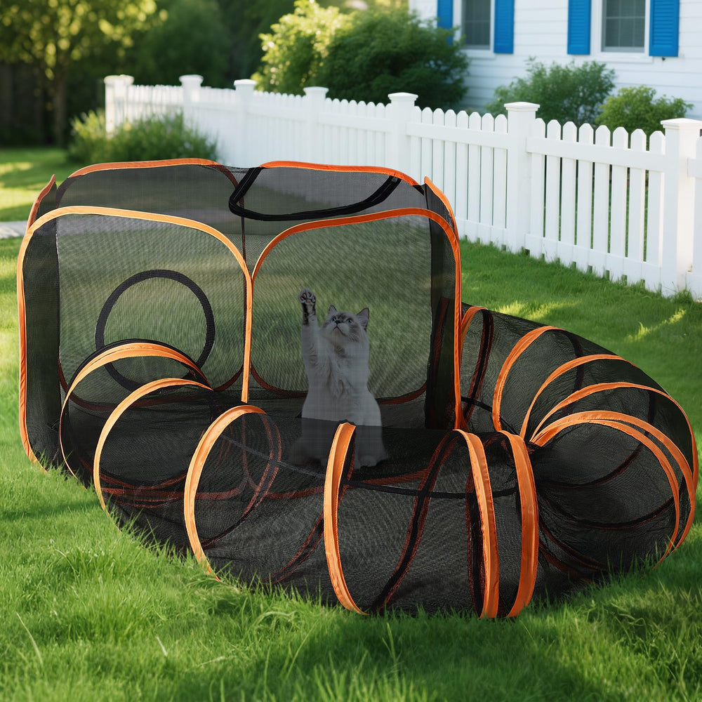 YAVAYI backyard setup image suggests easy monitoring and safe play outdoors.