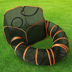YAVAYI outdoor cat enclosure tent provides a roomy safe play space for curious felines.