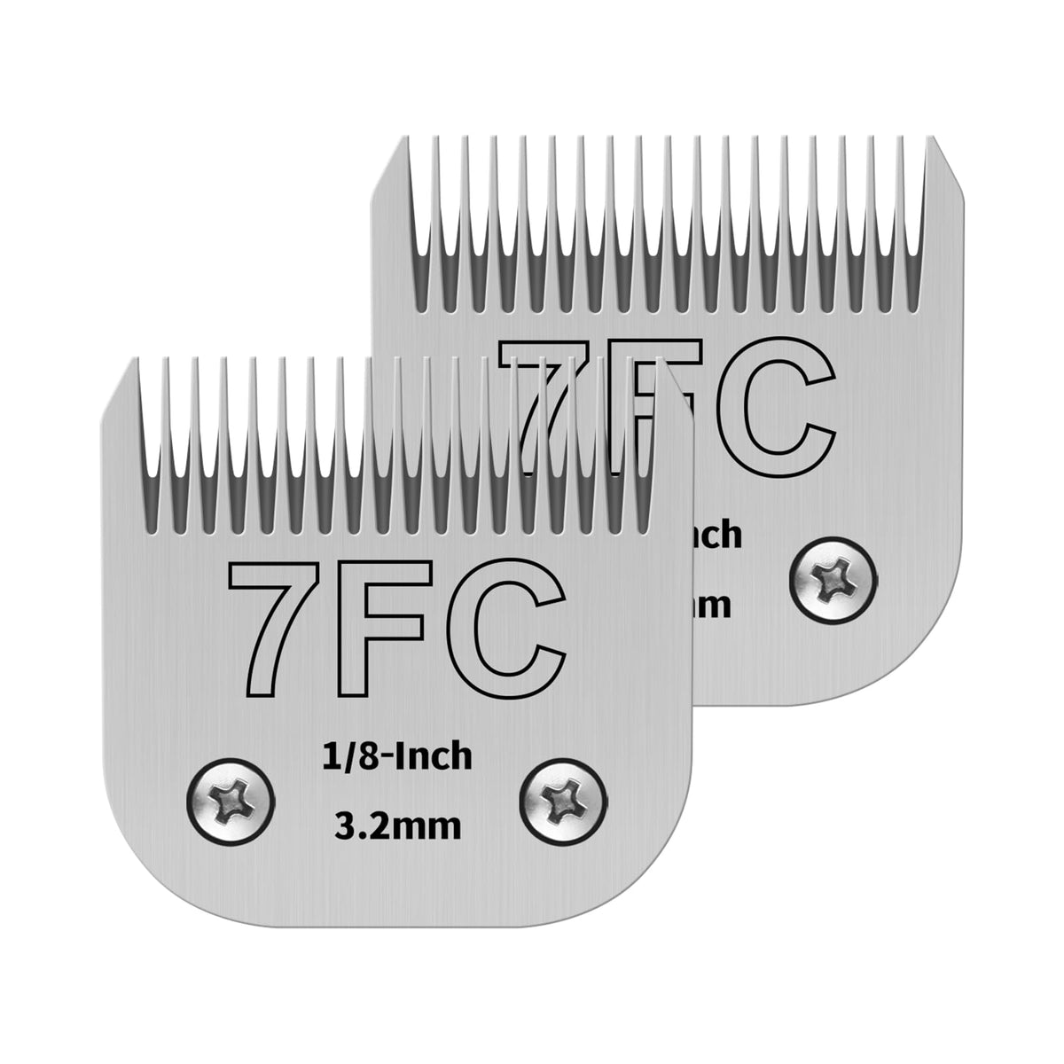 YAZIYIR 7FC blade 1/8 inch close-up for precise pet grooming