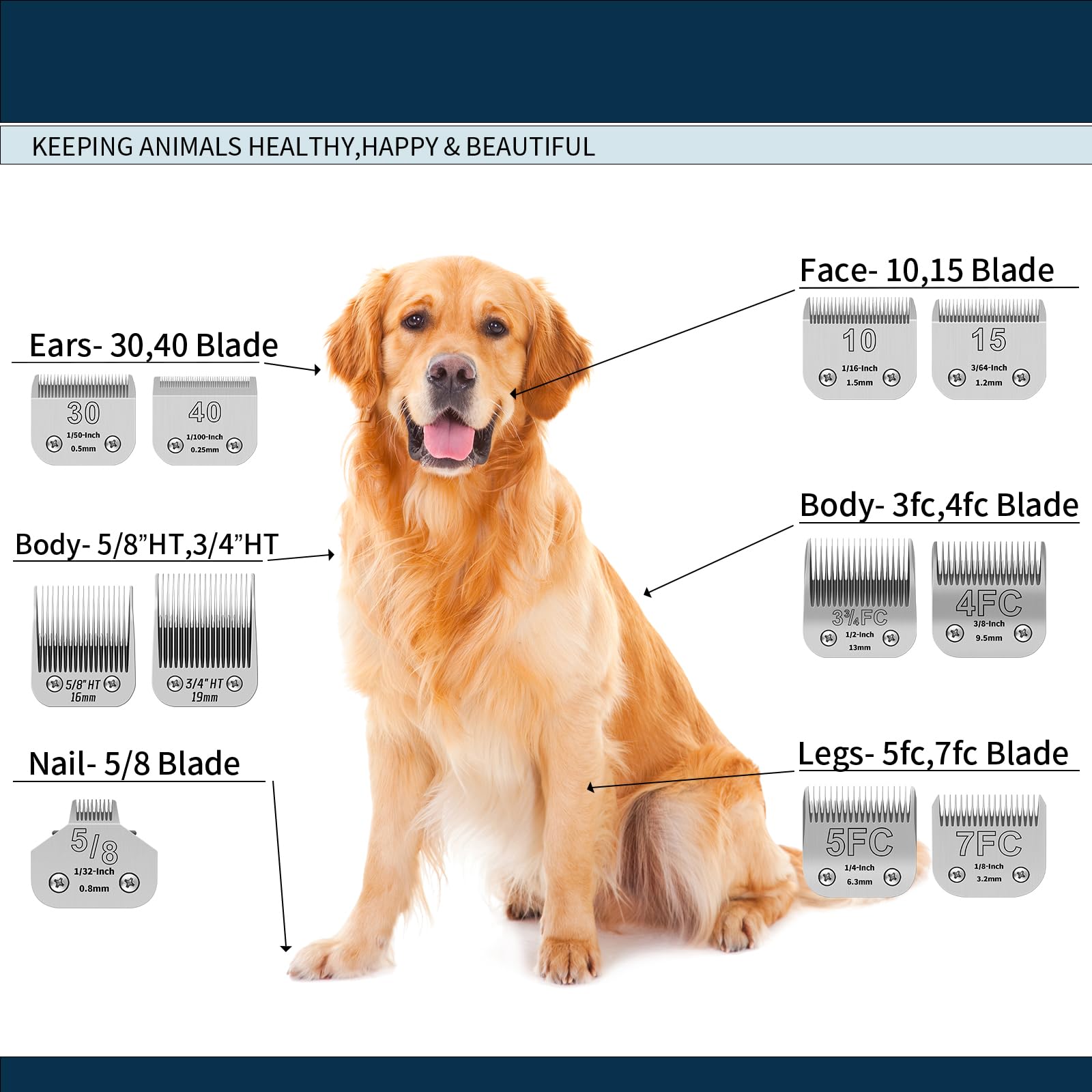 YAZIYIR ceramic-coated blades for cooler, quieter grooming sessions.