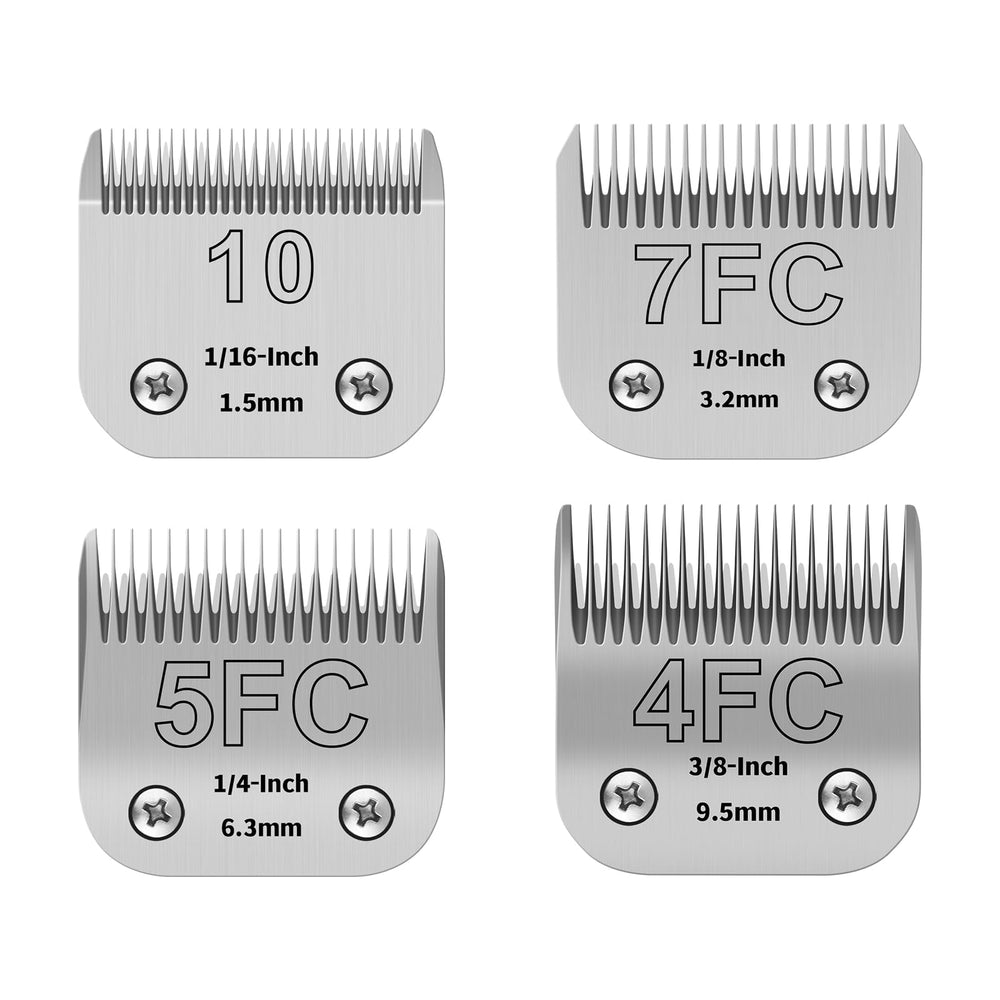 YAZIYIR dog grooming blades kit 1/16 inch for precise, smooth cutting.