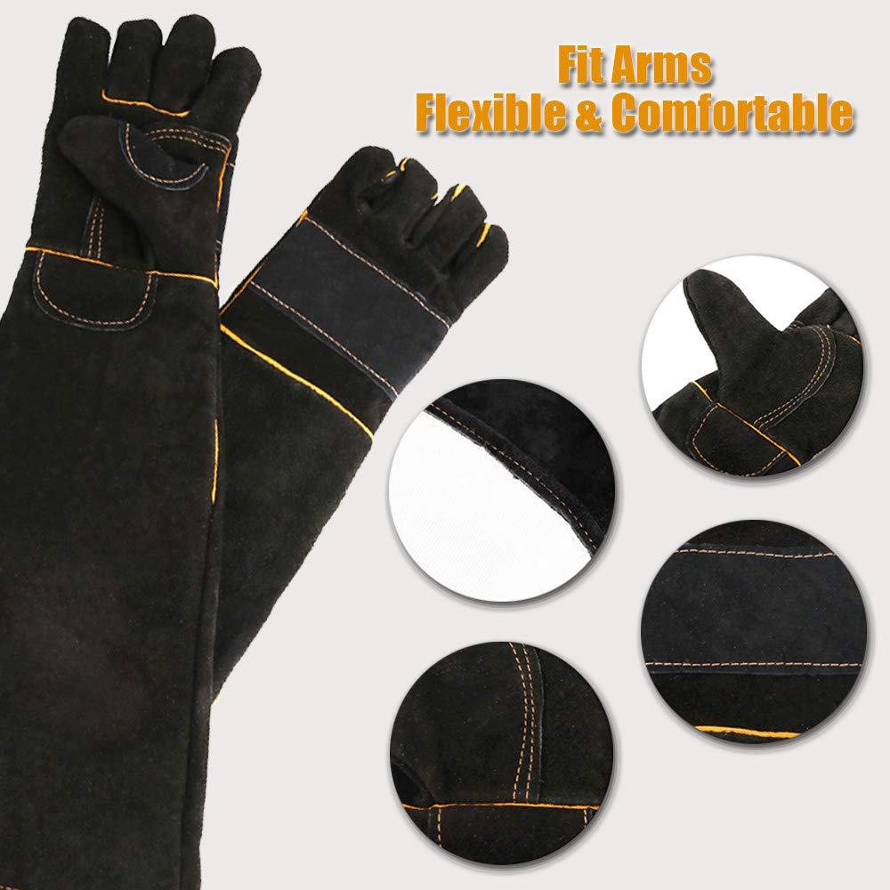 YBB gloves feature reinforced wing thumb design for flexible, easy object handling.