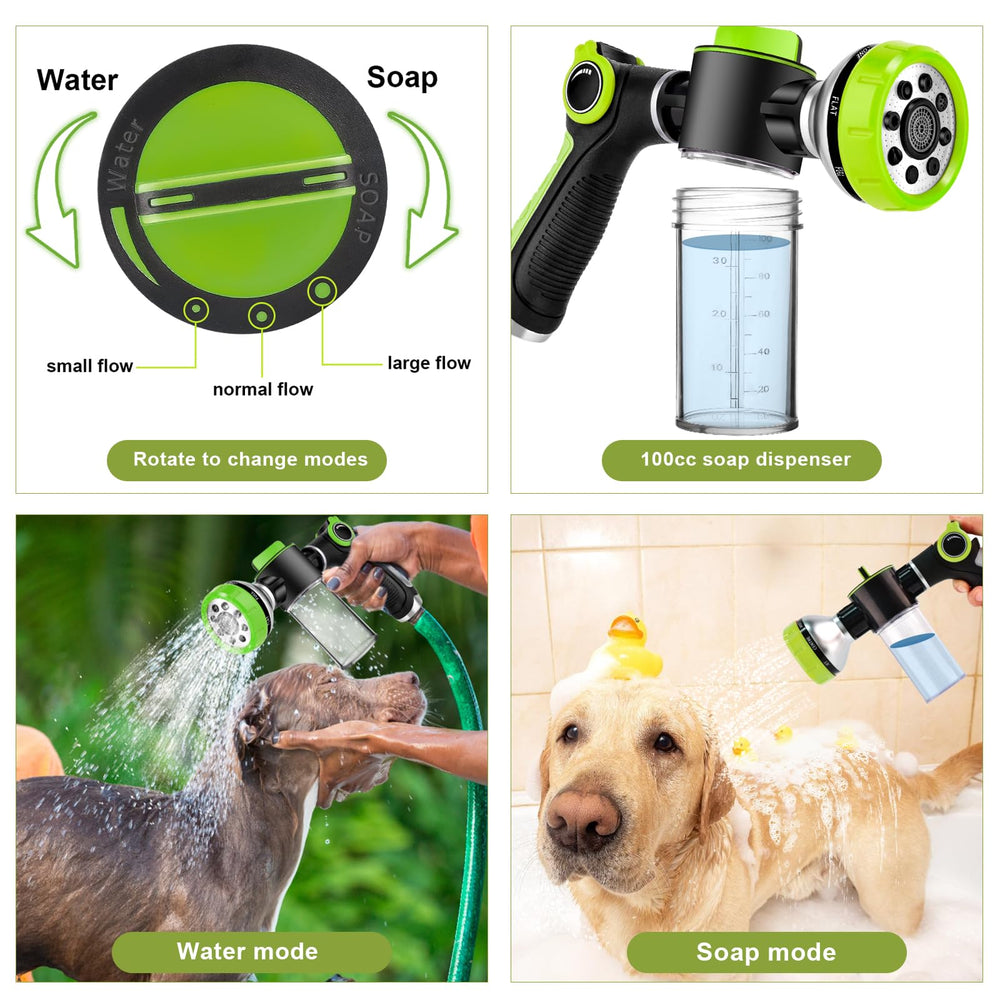 YCCOKJJ 3-way diverter allows quick water-switching during grooming.