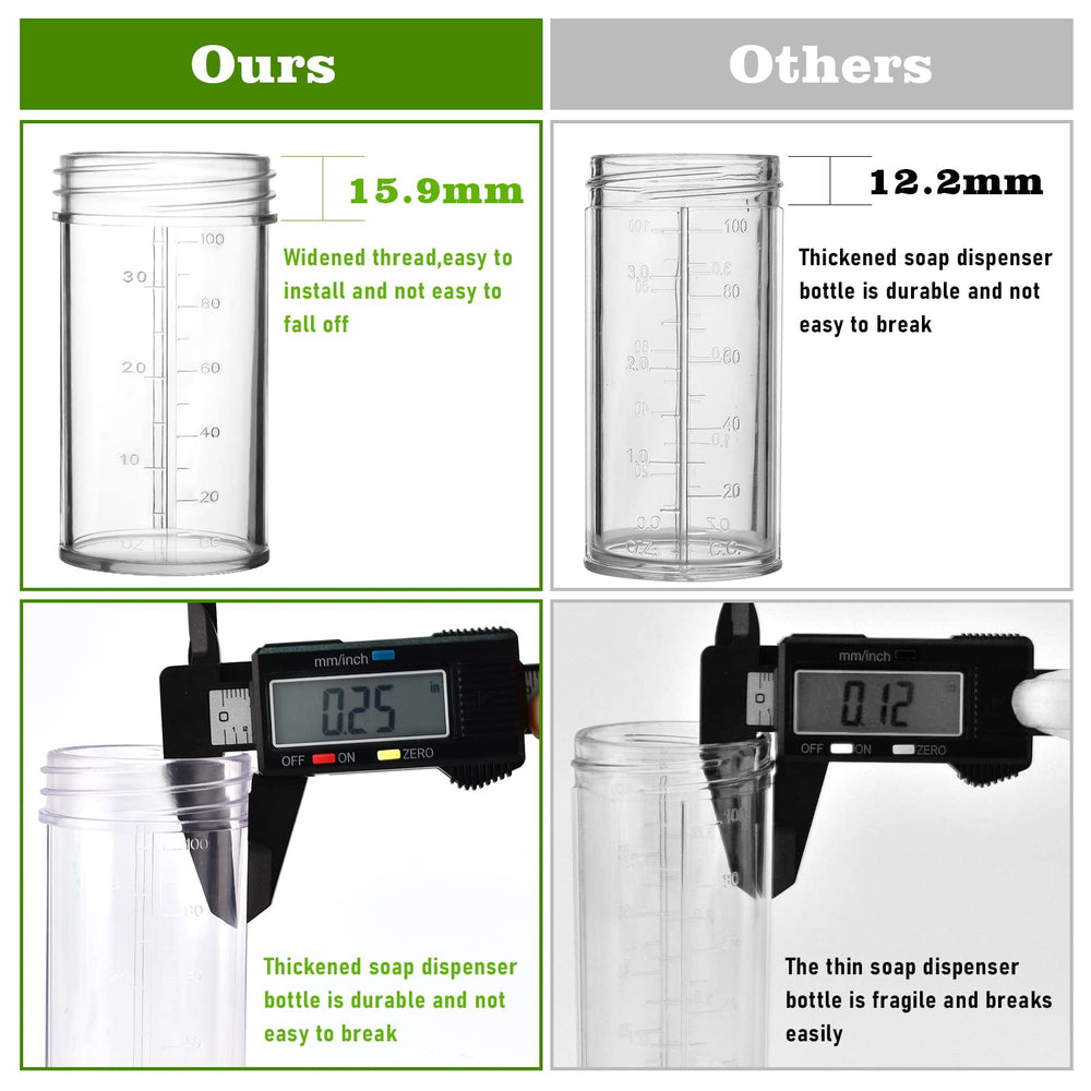 YCCOKJJ foam-dispenser-100cc built-in bottle for easy detergent control.