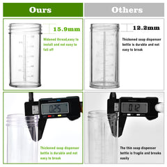 YCCOKJJ foam-dispenser-100cc built-in bottle for easy detergent control.