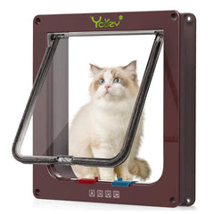 Ycozy XL cat door outer size shown for versatile interior or exterior mounting.