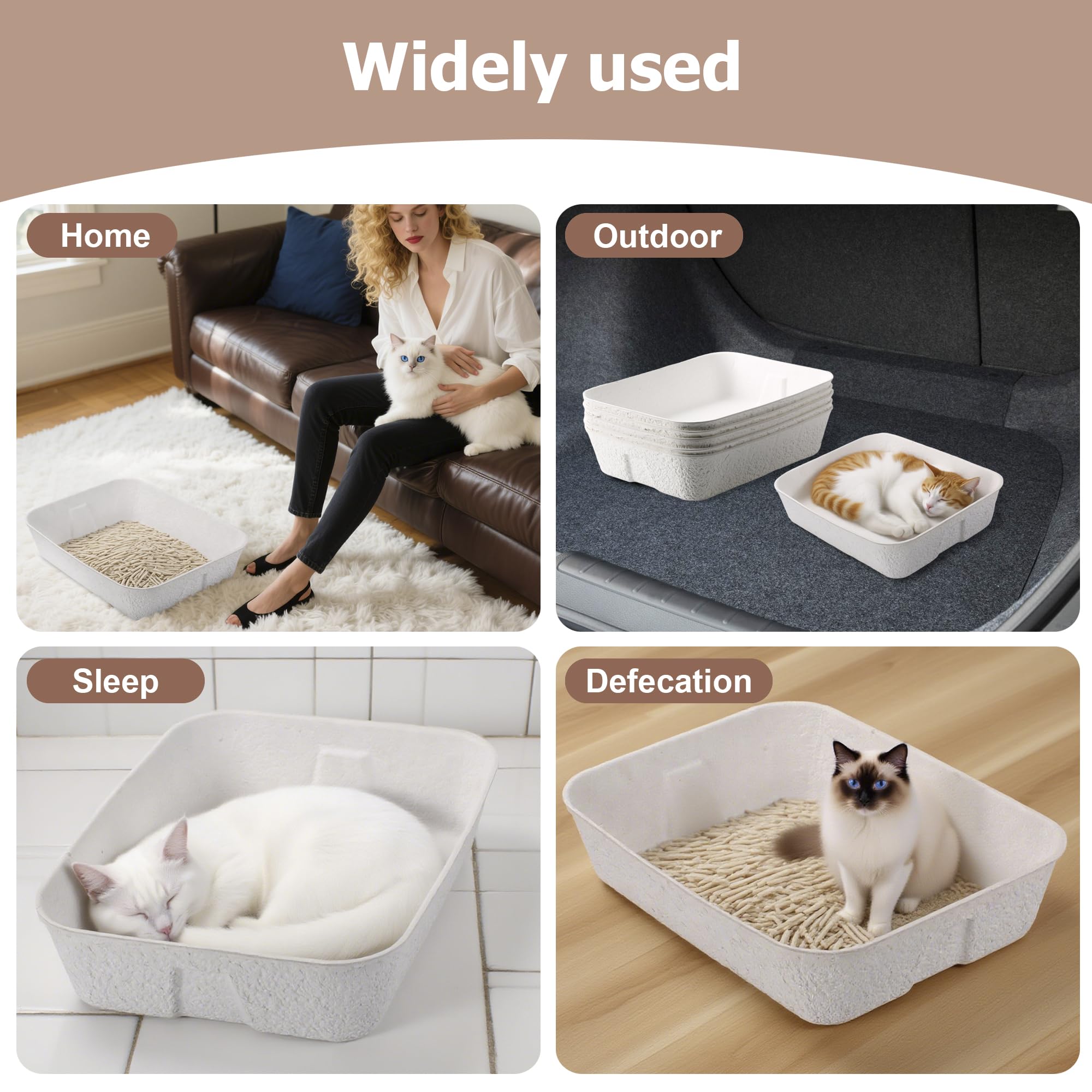 YCSKJK disposable cat litter box dimensions 16.2x12.6x3.9 for small pets