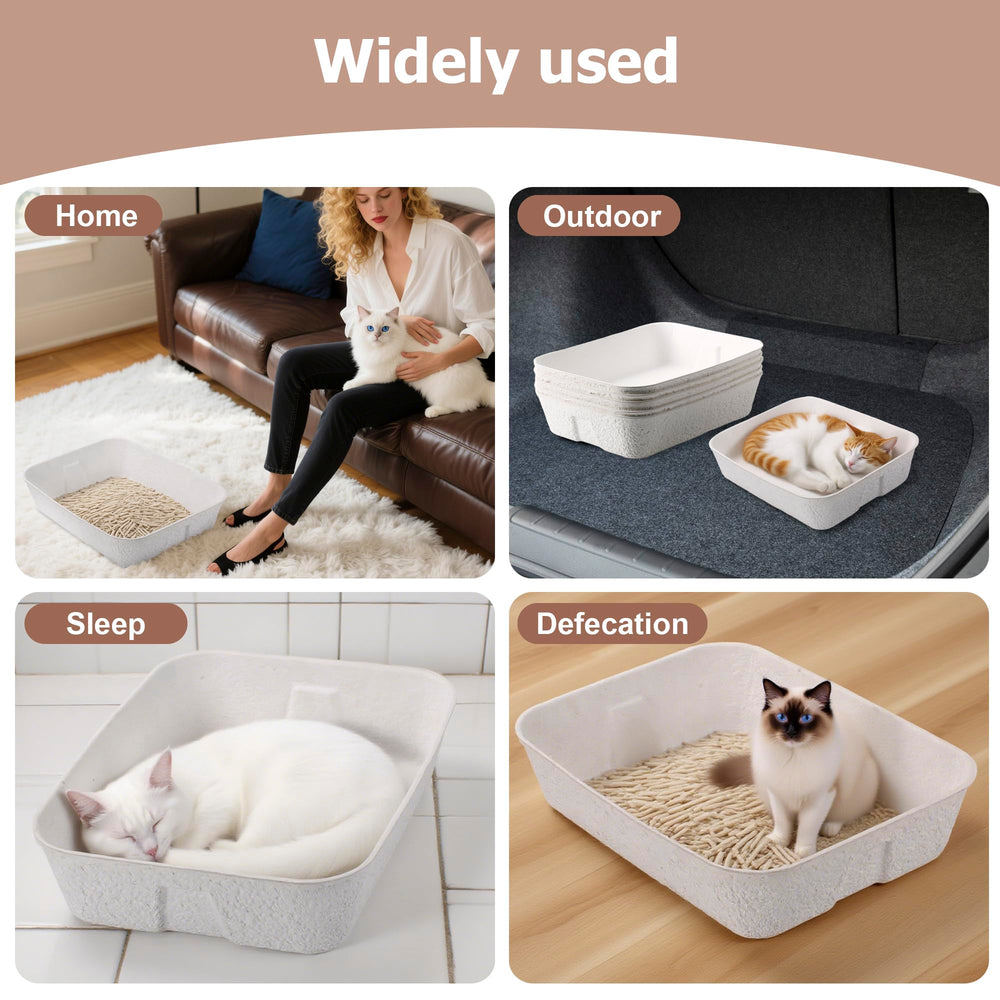 YCSKJK disposable cat litter box dimensions 16.2x12.6x3.9 for small pets