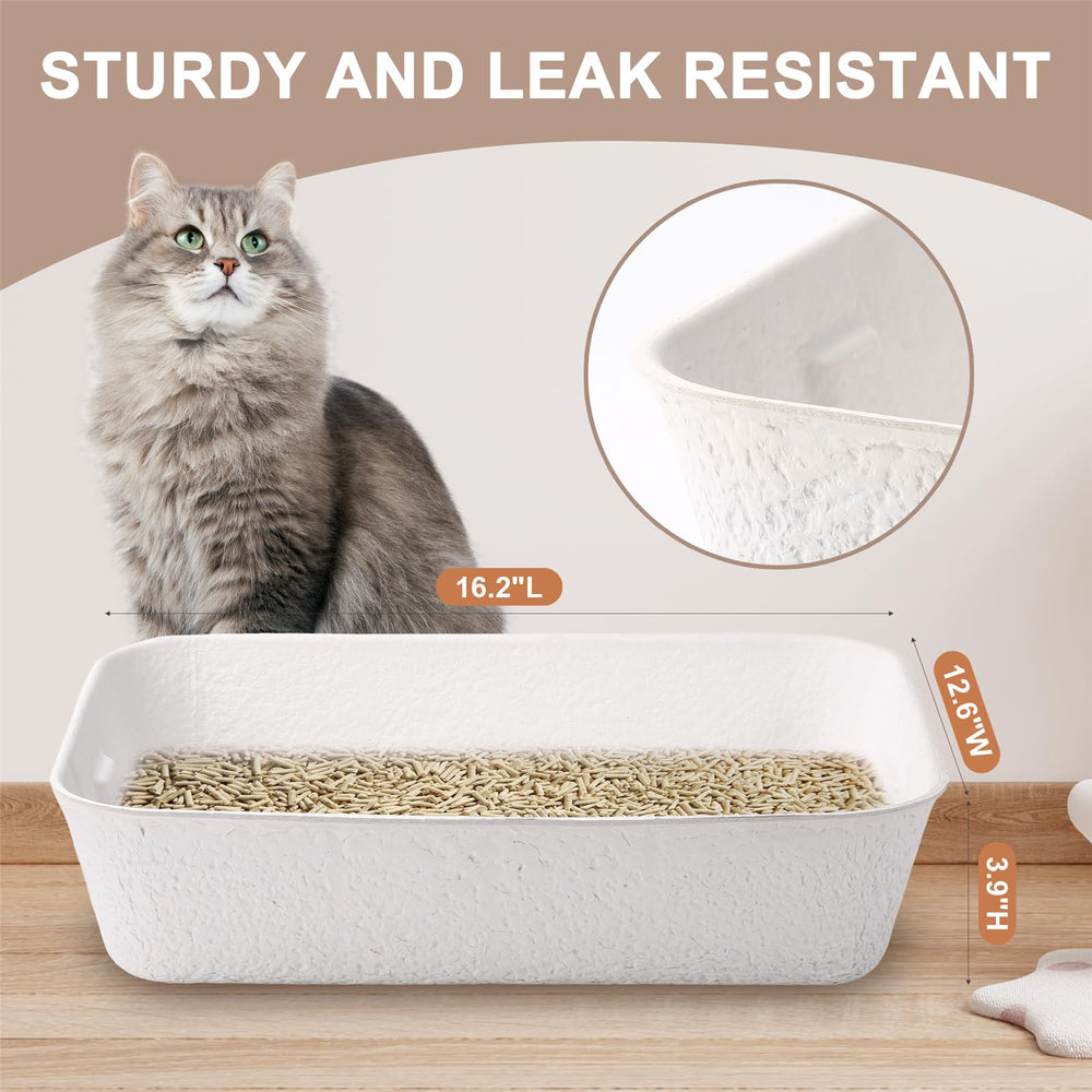YCSKJK disposable cat litter box edge design prevents spills
