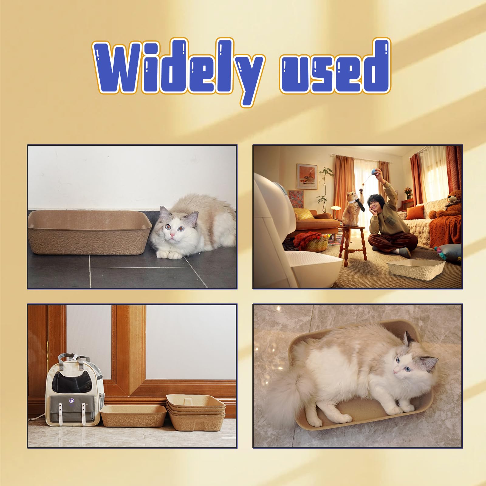 YCSKJK disposable cat litter box liner-compatibility fits hooded boxes