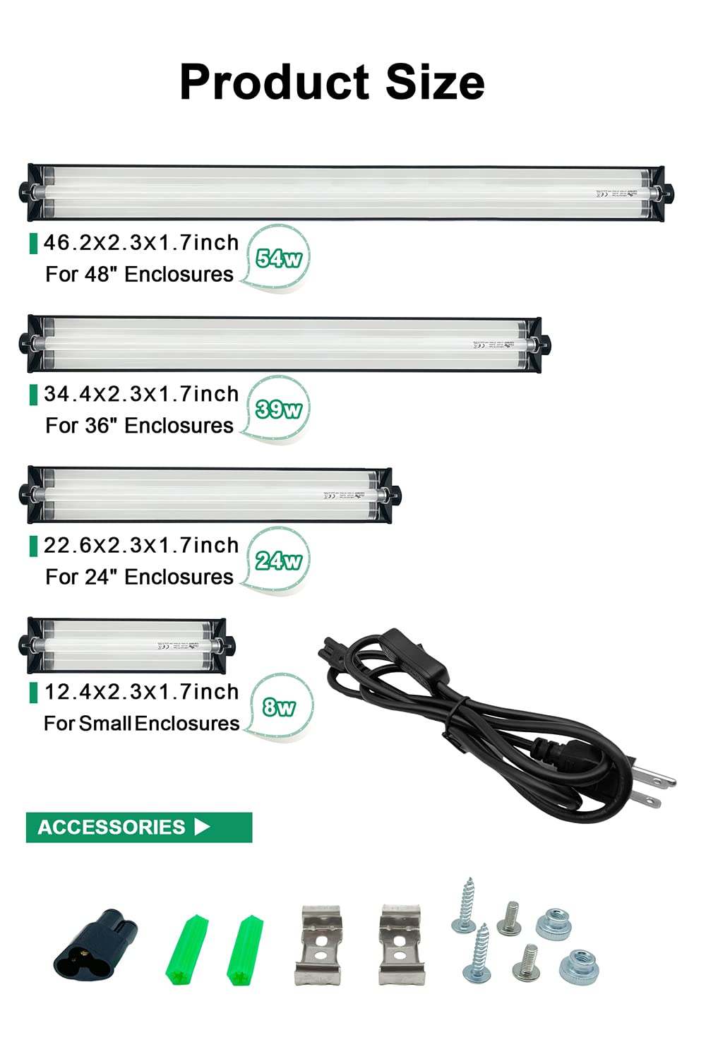 Ycxydr easy-install cable and end caps enable safe, flexible setup.