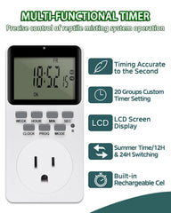 Ycxydr reptile mister pump operates quietly for terrarium maintenance