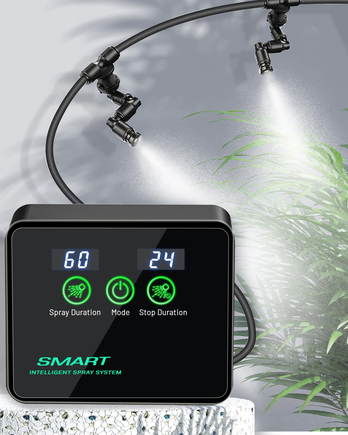 Ycxydr reptile misting system supports plant misting and greenhouse use