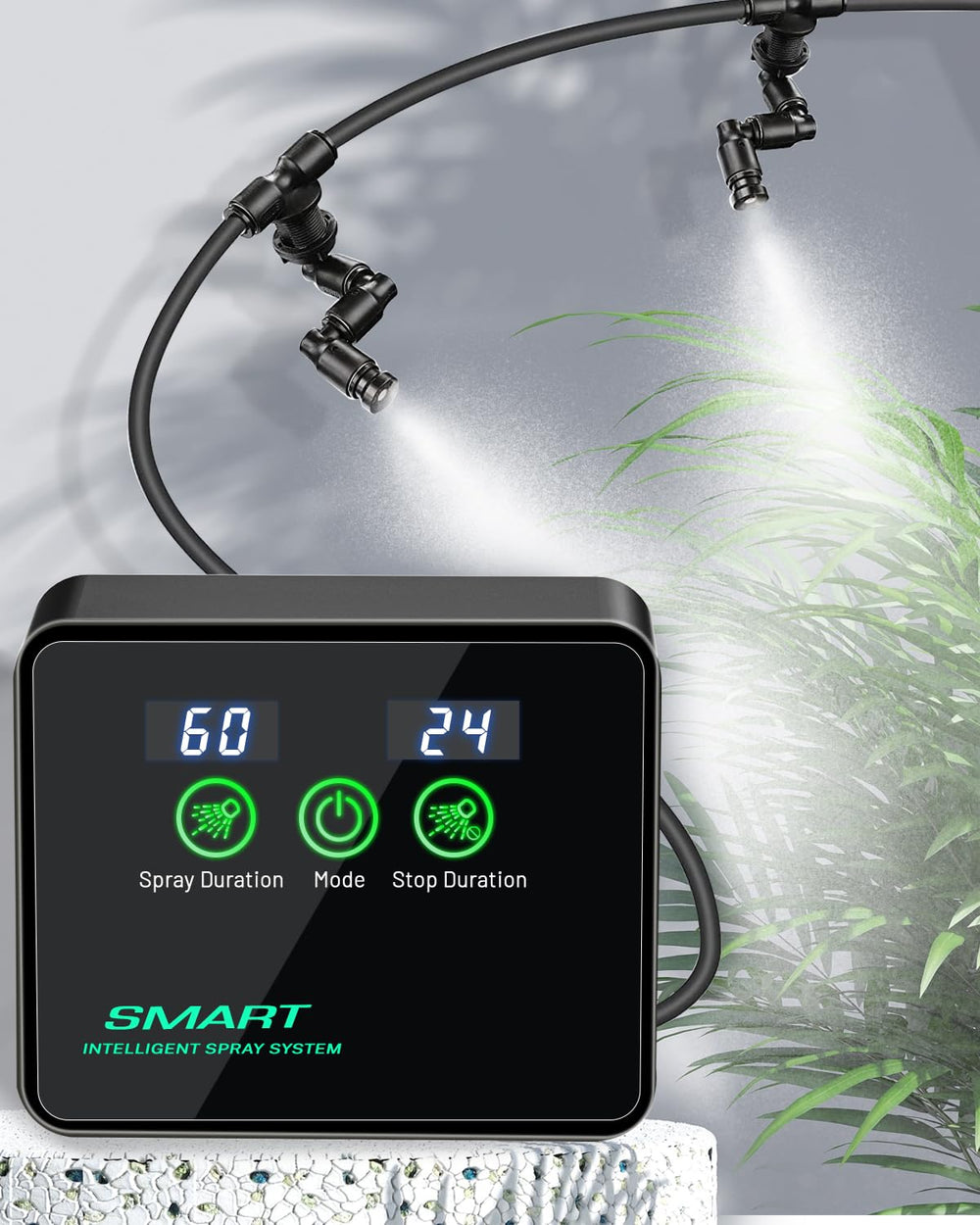 Ycxydr reptile misting system supports plant misting and greenhouse use
