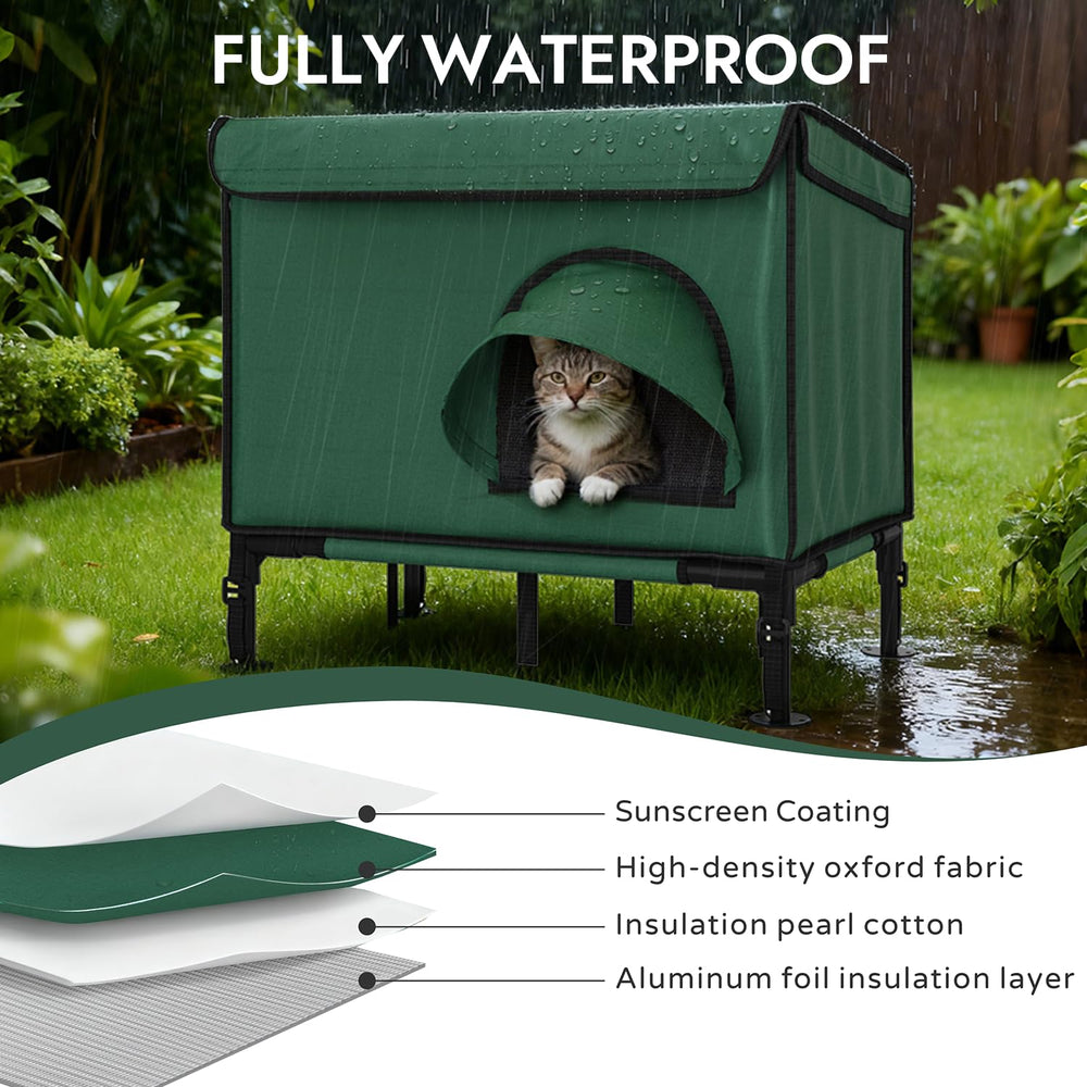 YDTOP waterproof PVC tarpaulin roof keeps interior dry during rain