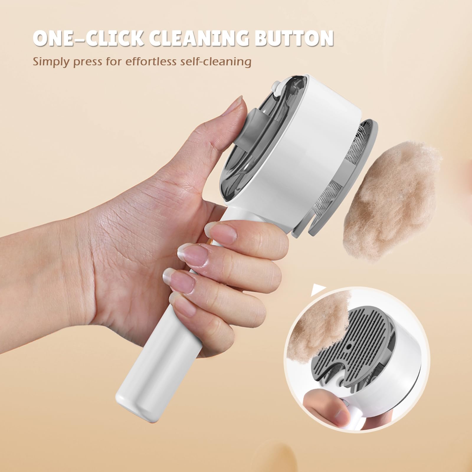 Yeahgo Cat Steam Brush mist spray mode demonstrates adjustable settings