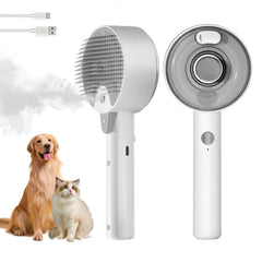 Yeahgo Cat Steam Brush top view showing sleek grooming design for easy use