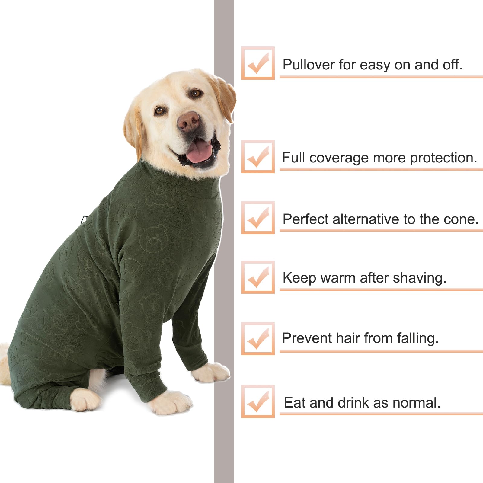 Yeapeeto seven-size range fits large and medium dogs.