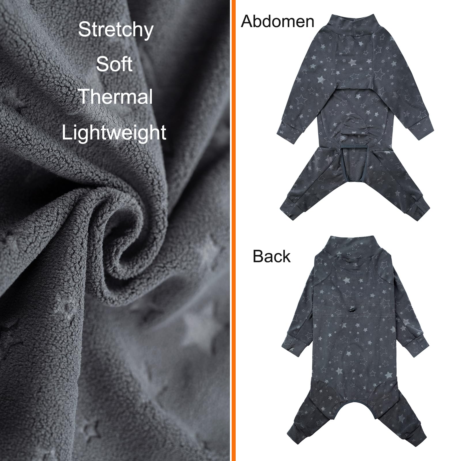 Yeapeeto dog coat warm polar fleece fabric provides cozy heat